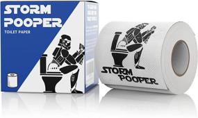 img 1 attached to Star Wars Gifts: Hilarious Storm Pooper Toilet Paper Roll – Stormtrooper Parody Design – Fun Star Wars Bathroom Decor – Perfect Funny Star Wars Gifts for Men, Boys, and Girls – 2-Ply, 250 Sheets