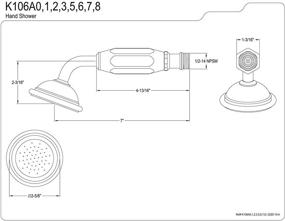 img 1 attached to Kingston Brass KS266SN KS267SN Brushed" translated into Russian is: "Kingston Brass KS266SN KS267SN Щеткой".