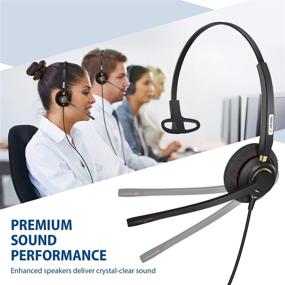 img 3 attached to 🎧 Premium USB Headset with Noise Cancelling Mic, Audio Controls – Perfect for Business, Call Centers, Skype, Webinars, UC &amp; Offices