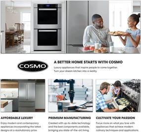 img 1 attached to 🔥 Upgrade Your Kitchen with the Stylish Cosmo COS-668AS750 30" Wall Mount Range Hood – Powerful, Sleek, and Convertible!
