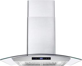 img 4 attached to 🔥 Upgrade Your Kitchen with the Stylish Cosmo COS-668AS750 30" Wall Mount Range Hood – Powerful, Sleek, and Convertible!