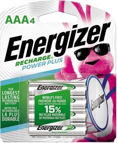 img 4 attached to 🔋 Элементы питания Energizer Rechargeable AAA: NiMH, Предзаряженные, 800 мАч (4 шт.) [Recharge Power Plus]