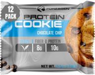 🍪 forzagen vegan protein cookies - 12-pack cookies, 10g protein, no artificial sweeteners, freshly baked vegan snacks, chocolate chip cookies, high protein snacks logo