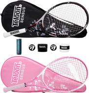 🎾 teloon tennis rackets for adults - 2 pcs recreational tennis racquets for men, women, college students - 27 inch beginner tennis racket logo