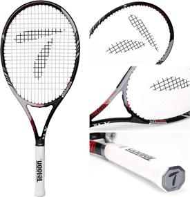 img 3 attached to 🎾 Teloon Tennis Rackets for Adults - 2 pcs Recreational Tennis Racquets for Men, Women, College Students - 27 inch Beginner Tennis Racket