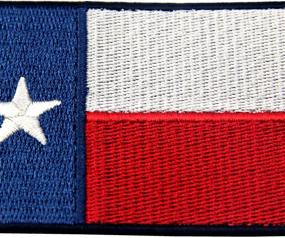 img 1 attached to 🤠 Texas State Flag Embroidered Patch - Iron On Sew On TX Emblem