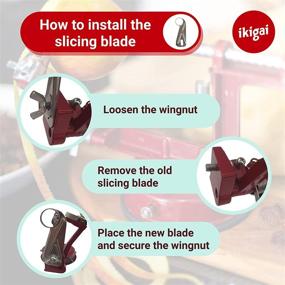 img 1 attached to 🔪 High-Quality Universal Replacement Blades for Apple Peelers: 1 Coring and Slicing Blade, 2 Peeling Blades