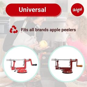 img 2 attached to 🔪 High-Quality Universal Replacement Blades for Apple Peelers: 1 Coring and Slicing Blade, 2 Peeling Blades