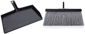 img 1 attached to 🧹 Efficient Cleanup Made Easy: Fuller Brush Deep Reach Black Slender Broom Head with Dustpan Set