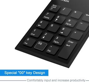 img 3 attached to Cateck Numeric Keypad & Mouse Combo: Wireless 2.4G Mini USB Number Pad Keyboard and Mouse with Just One USB Receiver - Ideal for Laptop, Desktop, PC, Notebook