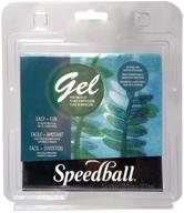 5x5 speedball gel printing plate - optimal size for efficient printing logo
