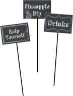 creative converting 3 count chalkboard centerpiece logo