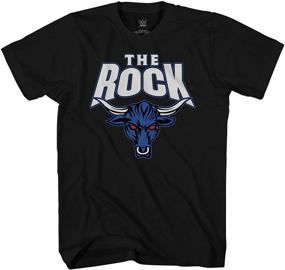 img 4 attached to WWE Men's Rock Superstar 🤘 Shirt - Clothing for T-Shirts & Tanks