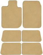 gg bailey d3657a-lsd-bge three row set custom fit floor mats for select gmc yukon xl models - nylon fiber (beige) logo