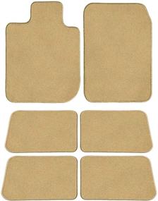 img 4 attached to GG Bailey D3657A-LSD-BGE Three Row Set Custom Fit Floor Mats For Select GMC Yukon XL Models - Nylon Fiber (Beige)