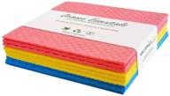 🧽 swedish all-natural cellulose cleaning cloth: reusable, economical, durable, multi-color sponge logo