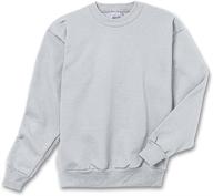 hanes comfortblend ecosmart crewneck sweatshirt_light boys' clothing at fashion hoodies & sweatshirts logo