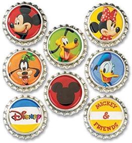 img 1 attached to 🐭 EK Success Disney Bottle Caps, Mickey, 8-Pack: Perfect Crafts for Disney Fans
