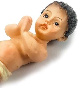 img 2 attached to 👶 Handmade Nazareth Keepsake: Baby Jesus Small Nativity Figurine - Exquisitely Detailed!