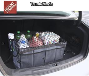 img 3 attached to Организуйте ваш багажник автомобиля с помощью Drive Auto Trunk Organizer - складной многосекционный органайзер для автомобиля (черный)