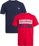 рубашка с коротким рукавом reebok с графическим принтом - лучшая активная одежда для мальчиков логотип