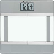 🛁 digital bathroom scale with body fat/bmi monitoring and athlete mode - instatrack, silver (one size) logo