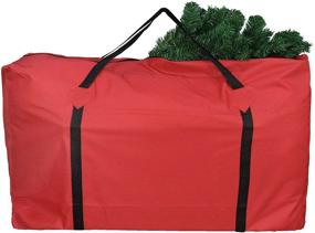 img 4 attached to 🎄 MelonBoat Recharge Order Only: Christmas Tree Storage Bag for 5-6ft Slim Small Artificial Trees - Waterproof Oxford Cloth in Red