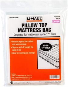 img 1 attached to 🛏️ Ultimate Protection: U-Haul Pillow Top Queen Mattress Bag – Moving & Storage Cover for Mattress or Box Spring – 99” x 60” x 17”