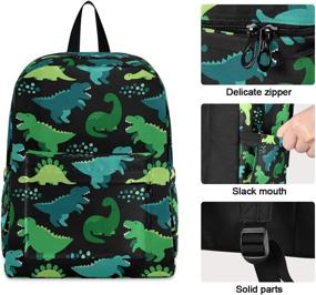 img 1 attached to Dinosaur Backpack Lightweight Preschool Children