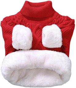 img 3 attached to 👦 Toddler Boys' Sweater with Turtleneck Sleeves - Clothing for Sweaters