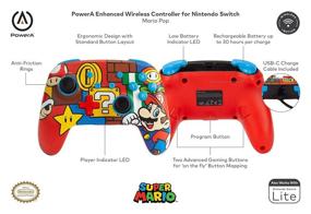 img 2 attached to 🎮 PowerA Enhanced Wireless Controller for Nintendo Switch - Mario Pop (Exclusively on Amazon)