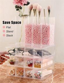 img 1 attached to Longjet Sunglasses Drawers Organizer Cosmetic