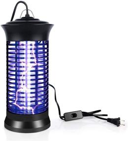 img 4 attached to 🪰 Insect Zapper with On/Off Switch, Electric Mosquito Lamp with UV Light, Portable Standing or Hanging Bug Killer for Kitchen and Office