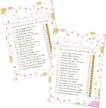 pink gold guess baby shower logo