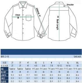 img 2 attached to 👔 Classic Style for Boys: Spring&Gege Long Sleeve Plaid Poplin Button Down Shirt