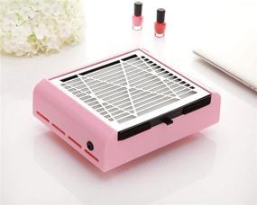 img 3 attached to 💅 Sweet Pink Electric Manicure Nail Dust Collector