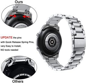 img 1 attached to V-MORO Metal Strap Compatible With Galaxy Watch 3 Bands 45Mm