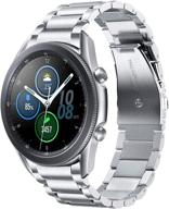 v-moro metal strap compatible with galaxy watch 3 bands 45mm logo