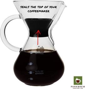 img 3 attached to ☕ Chemex Pour Over Coffee Lid - Compatible with Chemex 6, 8, and 10 Cup PourOver Coffee Carafe and Other Popular Brands: Bodum, Bean Envy, Coffee Gator & More