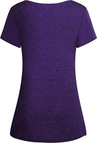 img 3 attached to Cucuchy Women's Yoga Tops: Stylish Flowy Fitness Shirts for Active Workouts