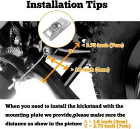 img 2 attached to 🚲 Sataway Mountain Bike Kickstand: Adjustable Bicycle Kick Stand for 26”-29” Mountain Sport Bikes