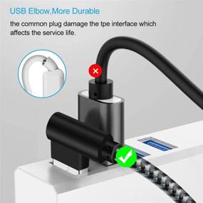 img 3 attached to 🔌 [5Pack] iPhone Fast Charger: 0.7FT/3FT/3FT/6FT/10FT - Nylon Braided Charging & Syncing Cord - Compatible with iPhone 12/11/Pro/Xs Max/XS/XR/7/7Plus/X/8/8Plus/6S/6S Plus (Black Gray)