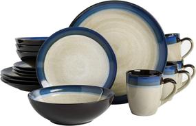 img 4 attached to Gibson 91547 16RM Couture 16 Piece Dinnerware: Elevate Your Dining Experience