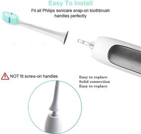 img 1 attached to 🪥 Top-Quality WEQNNM Replacement Toothbrush Heads for Philips Sonicare: 10-Pack Professional Sonicare Electric Brush Heads