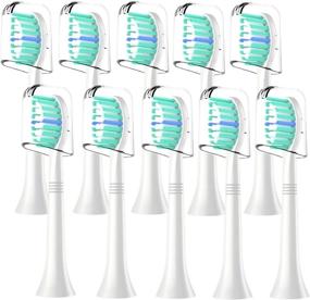 img 4 attached to 🪥 Top-Quality WEQNNM Replacement Toothbrush Heads for Philips Sonicare: 10-Pack Professional Sonicare Electric Brush Heads