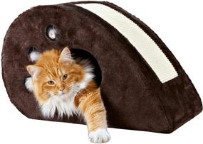 img 3 attached to 🐱 Brown TRIXIE Topi Cat Condo with Scratching Surface - Enhance Your Cat's Playtime and Promote Healthy Scratching Habits