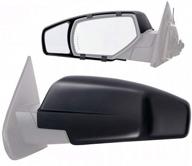 π enhance safety & visibility: fit system 80910 clip-on towing mirror - pair for chevrolet/gmc full size trucks logo