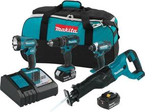 img 4 attached to Makita XT440 Lithium Ion Cordless Combo: 🔋 The Ultimate Power Tool Combo for All Your Projects