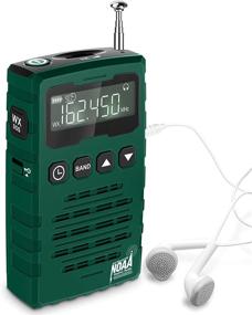 img 4 attached to 📻 Noaa Weather Pocket Radio: Your Trusted Portable AM/FM/Shortwave Personal Emergency Small Weather Alert Radio with LCD Display, Headset Jack, SOS Alarm, Sleep Timer, Antenna, Belt Clip - Ideal for Home & Outdoor Use