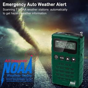 img 2 attached to 📻 Noaa Weather Pocket Radio: Your Trusted Portable AM/FM/Shortwave Personal Emergency Small Weather Alert Radio with LCD Display, Headset Jack, SOS Alarm, Sleep Timer, Antenna, Belt Clip - Ideal for Home & Outdoor Use